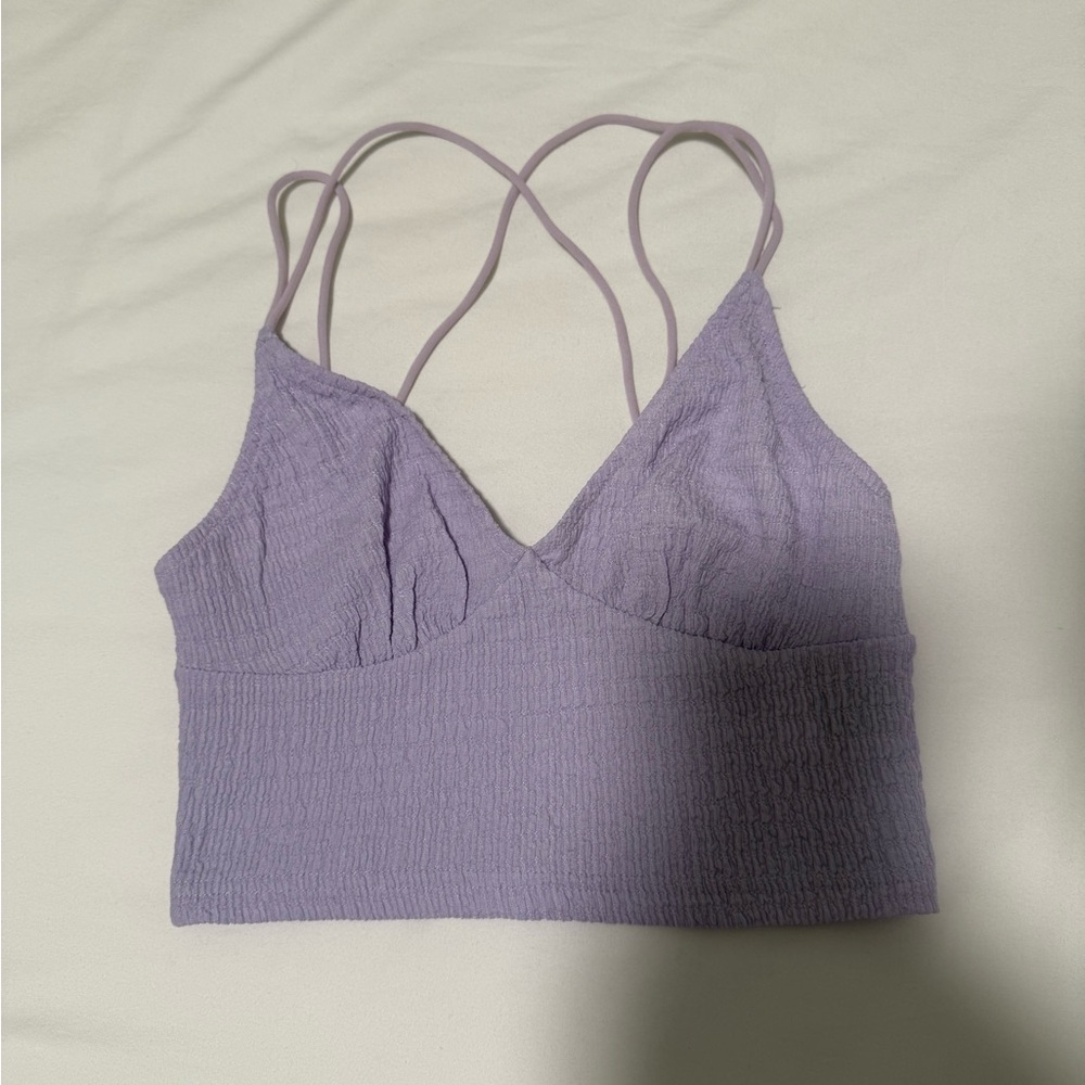SHEIN Light Purple Textured Top